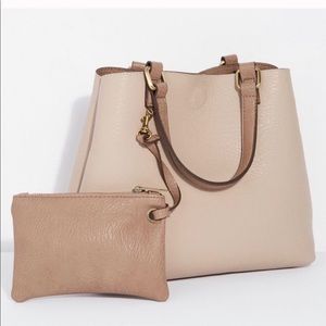 3 for 1 Free People Reversible Vegan Leather Tote